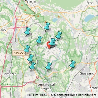 Mappa Via Grassi, 22063 Cantù CO, Italia (3.21727)