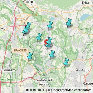 Mappa Corso Unità D'Italia, 22063 Cantù CO, Italia (3.46833)