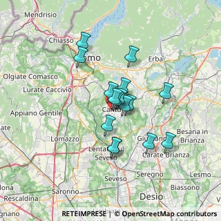 Mappa Via Camillo Benso Conte di Cavour, 22063 Cantù CO, Italia (5.09125)