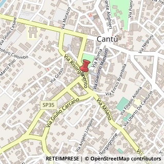 Mappa Via Risorgimento,  2, 22063 Cantù, Como (Lombardia)