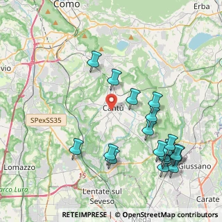 Mappa Via Camillo Benso Conte di Cavour, 22063 Cantù CO, Italia (4.67)