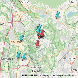 Mappa Piazza Martiri di Belfiore, 22063 Cantù CO, Italia (2.57818)
