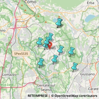 Mappa Piazza Martiri di Belfiore, 22063 Cantù CO, Italia (2.76727)