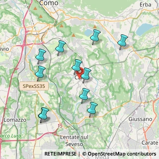Mappa Piazza Martiri di Belfiore, 22063 Cantù CO, Italia (3.88091)