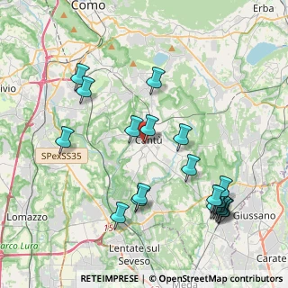 Mappa Piazza Martiri di Belfiore, 22063 Cantù CO, Italia (4.605)