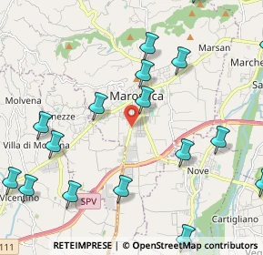 Mappa Via E. Fermi, 36063 Marostica VI, Italia (2.73529)