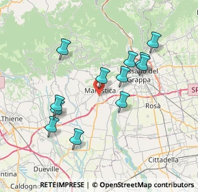 Mappa Via E. Fermi, 36063 Marostica VI, Italia (6.83917)