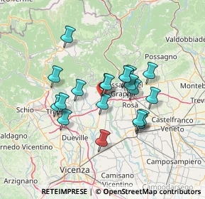 Mappa Via E. Fermi, 36063 Marostica VI, Italia (11.0135)
