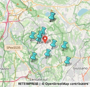 Mappa Via Filippo Andina, 22063 Cantù CO, Italia (2.79182)