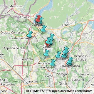 Mappa Via Filippo Andina, 22063 Cantù CO, Italia (6.55118)