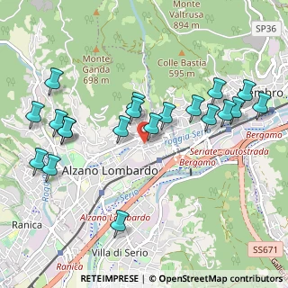 Mappa Via Cavour, 24022 Alzano Lombardo BG, Italia (1.092)