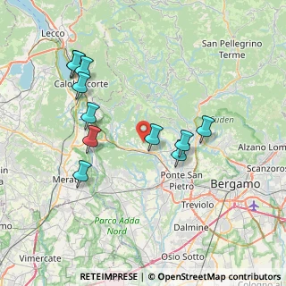 Mappa Via Belvedere, 24030 Palazzago BG, Italia (7.63727)