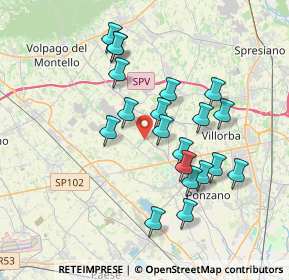 Mappa Via Schiavonesca, 31050 Ponzano Veneto TV, Italia (3.392)