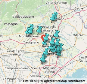 Mappa Via Schiavonesca, 31050 Ponzano Veneto TV, Italia (10.7965)