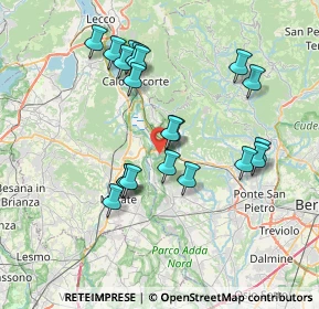 Mappa Via delle Industrie, 24034 Cisano Bergamasco BG, Italia (6.977)