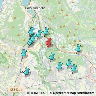 Mappa Via delle Industrie, 24034 Cisano Bergamasco BG, Italia (3.80933)