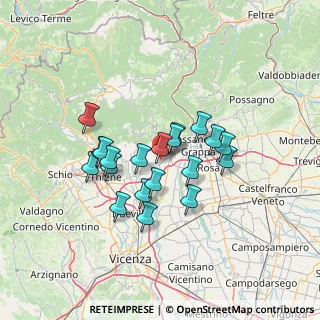 Mappa Via Antonio Lanaro, 36060 Pianezze VI, Italia (10.848)