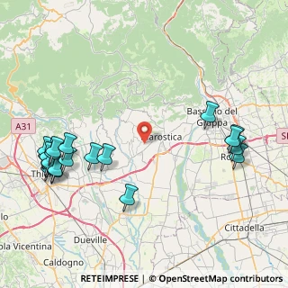 Mappa Via Antonio Lanaro, 36060 Pianezze VI, Italia (10.6075)