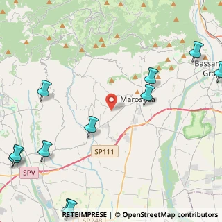Mappa Via Antonio Lanaro, 36060 Pianezze VI, Italia (6.56182)