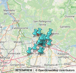 Mappa Via Monte Bianco, 24011 Almè BG, Italia (9.2825)