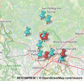 Mappa Via Monte Bianco, 24011 Almè BG, Italia (6.3625)