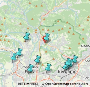 Mappa Via Monte Bianco, 24011 Almè BG, Italia (5.00583)