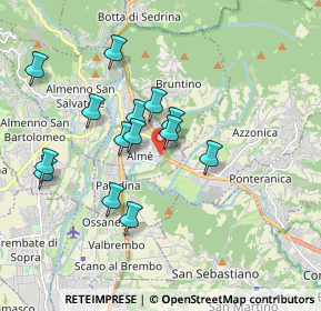 Mappa Via Monte Bianco, 24011 Almè BG, Italia (1.64571)