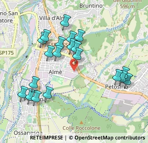 Mappa Via Monte Bianco, 24011 Almè BG, Italia (0.971)