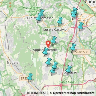Mappa Via Cristoforo Colombo, 22070 Appiano Gentile CO, Italia (4.91133)
