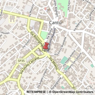 Mappa Via della Quercia, 18, 22063 Cantù, Como (Lombardia)
