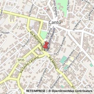 Mappa Piazza Volontari della Libertà, 7, 22063, 22063 Cantù, Como (Lombardia)
