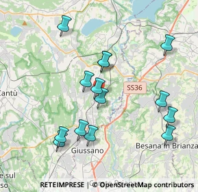 Mappa 22044 Inverigo CO, Italia (3.82429)