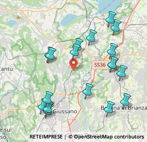 Mappa 22044 Inverigo CO, Italia (4.30667)