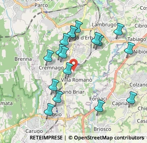 Mappa 22044 Inverigo CO, Italia (1.86176)