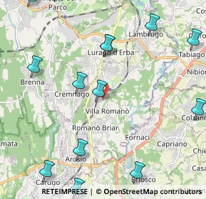 Mappa 22044 Inverigo CO, Italia (2.83571)