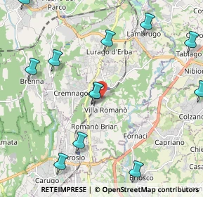 Mappa 22044 Inverigo CO, Italia (2.78385)