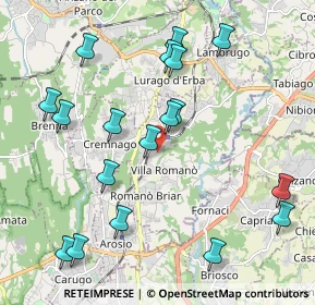 Mappa 22044 Inverigo CO, Italia (2.26667)