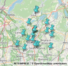 Mappa 22044 Inverigo CO, Italia (6.20222)