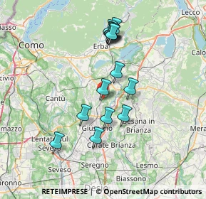 Mappa 22044 Inverigo CO, Italia (6.61067)