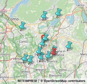 Mappa 22044 Inverigo CO, Italia (6.87154)