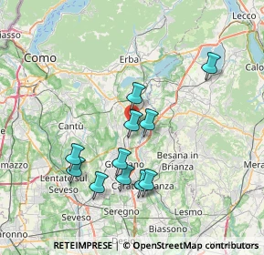 Mappa 22044 Inverigo CO, Italia (6.75636)