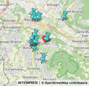 Mappa Via Risorgimento, 23896 Sirtori LC, Italia (1.39063)