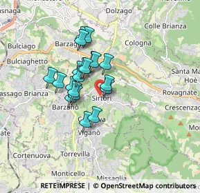 Mappa Via Risorgimento, 23896 Sirtori LC, Italia (1.2195)