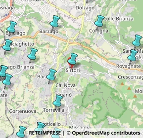 Mappa Via Risorgimento, 23896 Sirtori LC, Italia (3.25263)
