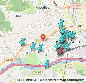 Mappa Via Italo Mus, 11100 Aosta AO, Italia (0.9305)