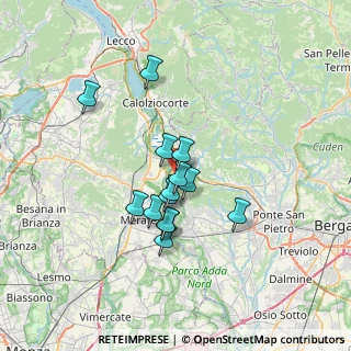 Mappa Via Binda di Sopra, 24034 Cisano Bergamasco BG, Italia (5.34071)