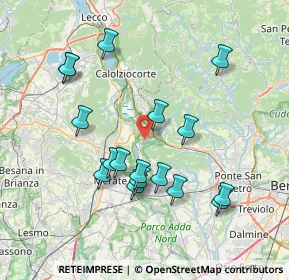 Mappa Via Binda di Sopra, 24034 Cisano Bergamasco BG, Italia (7.40765)