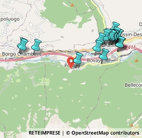 Mappa Frazione Tzesanouva, 11024 Pontey AO, Italia (2.335)
