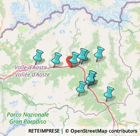 Mappa Frazione Tzesanouva, 11024 Pontey AO, Italia (10.45)