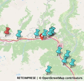 Mappa Frazione Tzesanouva, 11024 Pontey AO, Italia (7.48462)